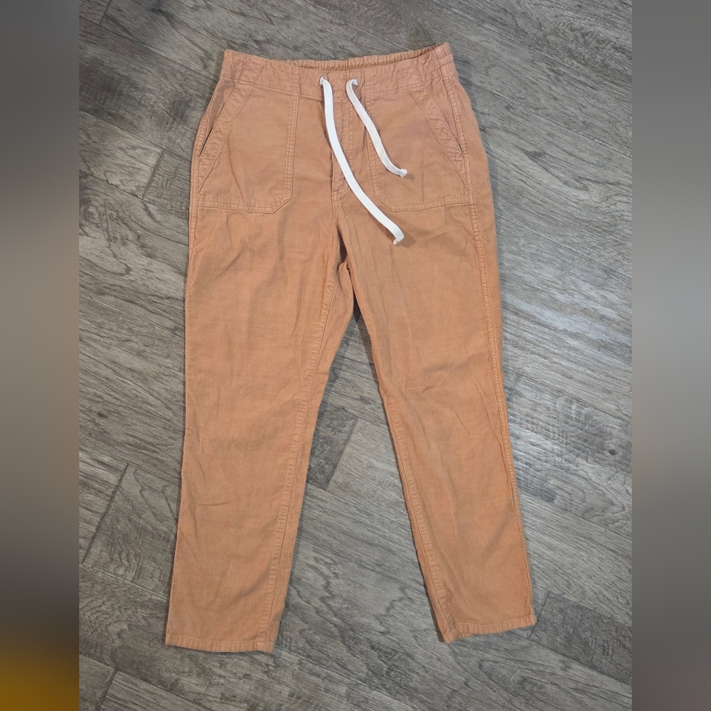 J. Crew Women's Tan Corduroy Pants with White Drawstring